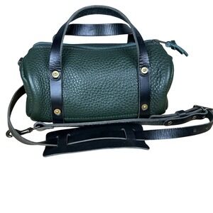 Go Forth Goods Mini Jane Crossbody Bag Forest Green & Black Strap/Trim Purse
